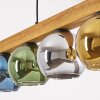 Koyoto lampa wisząca, kula świetlna, lampa wisząca kolory naturalne, czarny, 5-punktowe