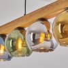 Koyoto lampa wisząca, kula świetlna, lampa wisząca kolory naturalne, czarny, 5-punktowe