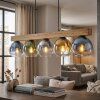 Koyoto lampa wisząca, kula świetlna, lampa wisząca kolory naturalne, czarny, 5-punktowe
