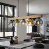 Koyoto lampa wisząca, kula świetlna, lampa wisząca kolory naturalne, czarny, 5-punktowe