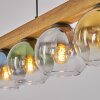 Koyoto lampa wisząca, kula świetlna, lampa wisząca kolory naturalne, czarny, 5-punktowe