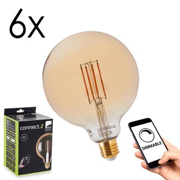 E27 LED 6 Watt ciepły biały przyciemnione 650 Lumen