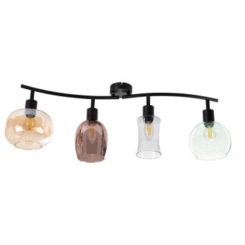 Nino-Leuchten TELESTO Lampa Sufitowa czarny, 4-punktowe