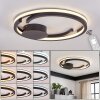 Miral plafon LED z pilotem, okrągła lampa sufitowa 48 cm, płaska