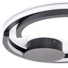 Miral plafon LED z pilotem, okrągła lampa sufitowa 48 cm, płaska