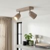 Lemak plafon LED spot sufitowy 2-punktowy, regulowana lampa sufitowa taupe