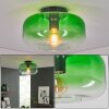 Boza plafon szklany zielony gradient, lampa sufitowa z kloszem Ø 28 cm