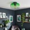 Boza plafon szklany zielony gradient, lampa sufitowa z kloszem Ø 28 cm