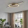 Nemil lampa sufitowa LED, nowoczesny plafon z pierścieniem i listwą