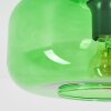 Boza plafon szklany zielony, lampa sufitowa z zielonym kloszem Ø 28 cm
