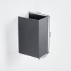 LED zewnętrzny kinkiet up & down Hoods, ruchome klapki, 4000 Kelvin neutralna biała, IP44