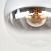 Plafon Gastor z dymioną szklaną kulą E27, nowoczesny retro do salonu