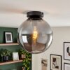 Gastor plafon sufitowy szklany, lampa sufitowa kula z dymionego szkła E27