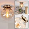 Retro lampa sufitowa Gastor z kulistym kloszem, ø 20 cm i E27