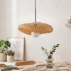 Bauro lampa wisząca E27, organiczny pleciony klosz, długość 40 cm