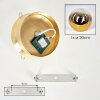Gastor lampa sufitowa E27, plafon kulisty retro vintage do salonu i sypialni