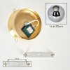 Gastor kulista lampa sufitowa E27 do salonu i sypialni, retro vintage