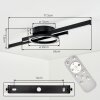 Lampa sufitowa Narok LED z okrągłym pierścieniem, RGB, CCT, 2700–6500 Kelvin