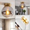 Gastor plafon kulisty E27, lampa sufitowa kula do salonu w stylu retro vintage