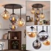Gastor lampa sufitowa z kulistymi kloszami, 4-punktowa E14, retro vintage