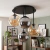 Gastor lampa sufitowa z kulistymi kloszami, 4-punktowa E14, retro vintage