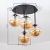 Gastor lampa sufitowa z kulistymi kloszami E14, 4-punktowa, retro vintage