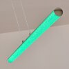 Flaut Lampa Wisząca LED Chrom, 1-punktowy, Zdalne sterowanie, Zmieniacz kolorów