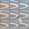 Narok plafon LED z pilotem, okrągły pierścień świetlny 2700-6500 Kelvin