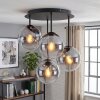 Lampa sufitowa Gastor 4-punktowa z kulistymi kloszami E14 do salonu
