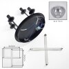 Lampa sufitowa Gastor 4-punktowa z kulistymi kloszami E14 do salonu
