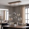 Koyoto lampa wisząca 6-punktowa E27 z kulistymi kloszami do jadalni