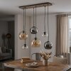Lampa wisząca Koyoto, klastrowy układ 6 szklanych kul nad stołem jadalnym
