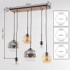 Koyoto lampa wisząca nad stół, 6-punktowa E27 do jadalni i salonu