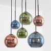 Koyoto 6-punktowa lampa wisząca ze szklanymi kloszami E27 do jadalni