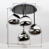 Chehalis lampa sufitowa z kulami, 4-punktowa Ø 41 cm, G9, do salonu