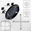 Chehalis lampa sufitowa kulista 4-punktowa G9, nowoczesna retro do salonu