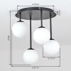 Chehalis lampa sufitowa plafon kulisty G9, 4-punktowa do salonu i jadalni