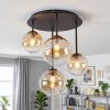 Chehalis lampa sufitowa kule G9, 4-punktowa, retro do salonu i jadalni