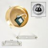 Gastor plafon sufitowy E27, kulista lampa sufitowa retro Ø 25 cm