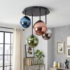 Chehalis 4-punktowa lampa sufitowa kulista G9 retro do salonu, średnica 38 cm