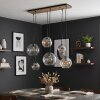 Koyoto lampa wisząca nad stół, 6-punktowa E27 z kulistymi kloszami