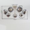 Koyoto kulista lampa sufitowa E14, 7-punktowa retro vintage do salonu