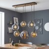 Koyoto lampa wisząca nad stół E27, 6-punktowa z kulistymi kloszami do jadalni