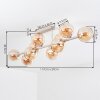 Koyoto lampa sufitowa z kulami, plafon 10-punktowy E14 retro do salonu i jadalni