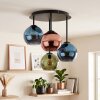 Koyoto lampa sufitowa z kulistymi kloszami, 4-punktowa E14 retro do salonu