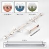 Koyoto lampa sufitowa 10-punktowa E14, lampa do salonu z kulistymi kloszami
