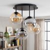 Koyoto lampa sufitowa E14 4-punktowa z kulistymi kloszami do salonu, ø 38 cm