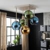 Nowoczesna lampa sufitowa Koyoto z 5 kolorowymi szklanymi kulami, ø 15 cm