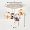 Gastor lampa sufitowa kulista 5-punktowa Ø 45 cm, E14, styl retro