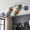 Koyoto lampa sufitowa z kulistymi kloszami, 10-punktowa, E14, retro
